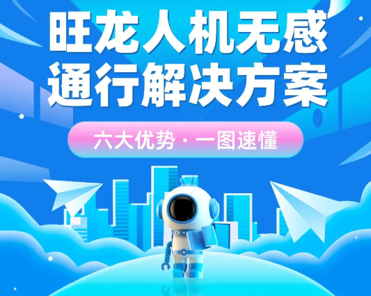 旺龍人機(jī)無(wú)感通行解決方案，六大優(yōu)勢(shì)，一圖讀懂
