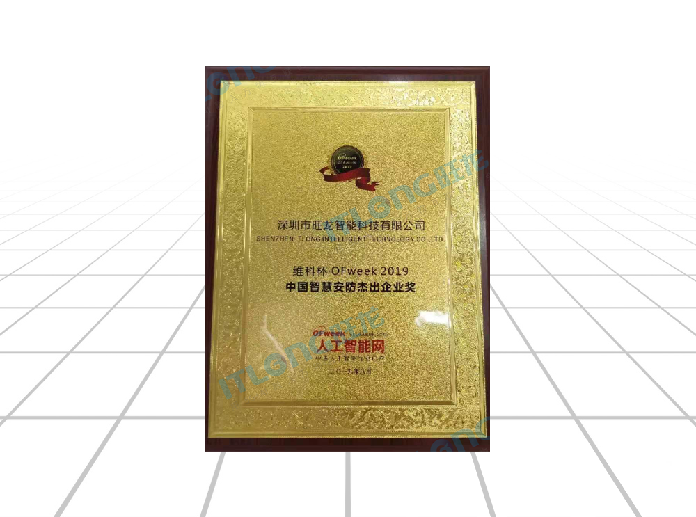 中國(guó)智慧安防杰出企業(yè)獎(jiǎng)
